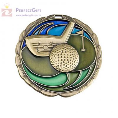 Metal manufacturer custom golf trophy medals 