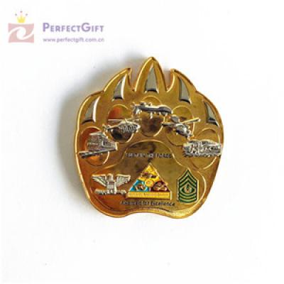 High quality custom gold commemorative coins 3d proof coins