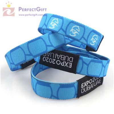 Promotion elastic custom fabric wristband