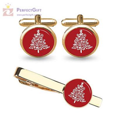Top quality christmas ornament tie clips custom