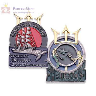 Custom army stamping medals coin