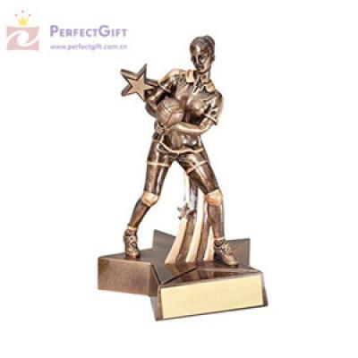 Custom metal volleyball big trophy