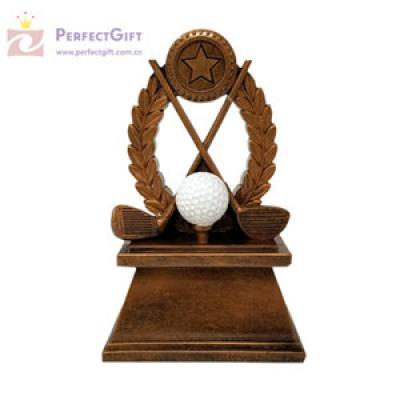 High quality custom 3d golf trophy award