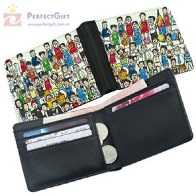 Hot sale custom rfid card holder leather wallet