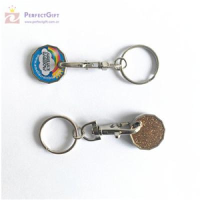 Custom shopping trolley key coin