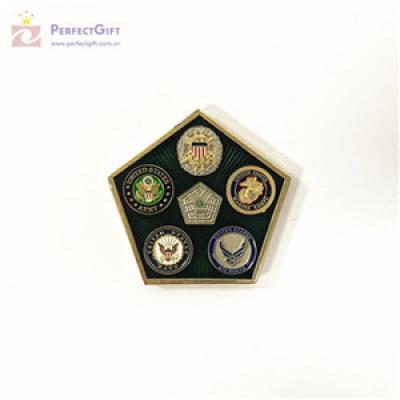 Custom challenge souvenir metal coin set