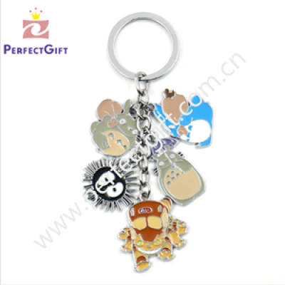 Custom metal combine key ring in cartoon design