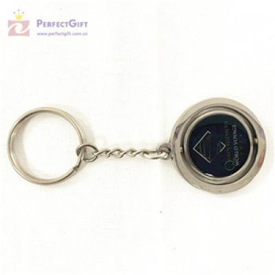 Custom picture frame spin keychain