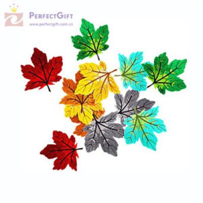 Custom embroidered leaf patches