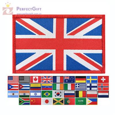 Custom american flag embroidered patches