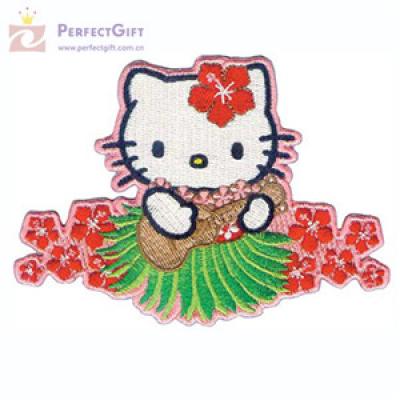Custom hello kitty embroidered patches