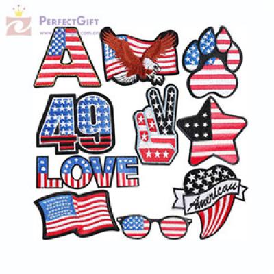 Custom heat transfer embroidered patches