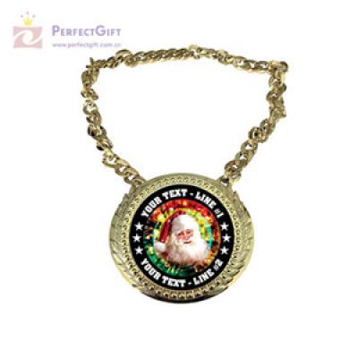 Custom santa claus miraculous medal